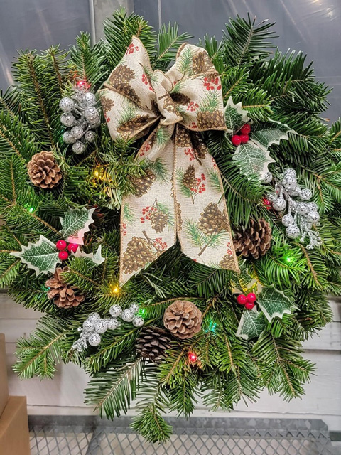 Pinecone wreath